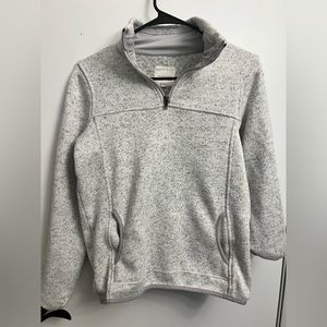 Grey quarter zip
